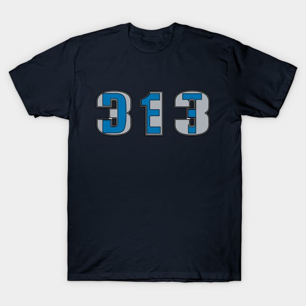 313 Detroit T-Shirt by Blasé Splee Design : Detroit